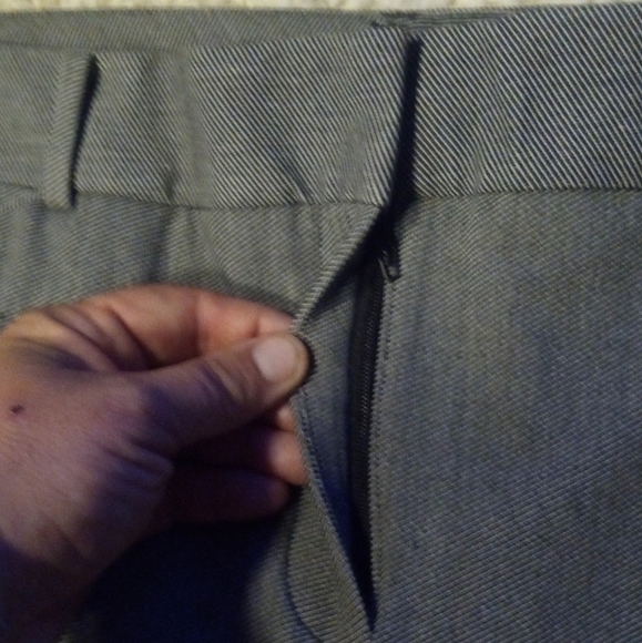 Chico's So Slimming Sophia Twill Striped Straight Leg Pants NWT Size 2 12 - Picture 10 of 14